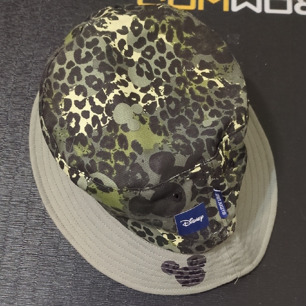 Disney Green and Black Camo Bucket Hat